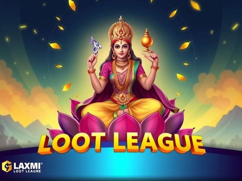 Laxmi Loot League official game banner featuring goddess Lakshmi